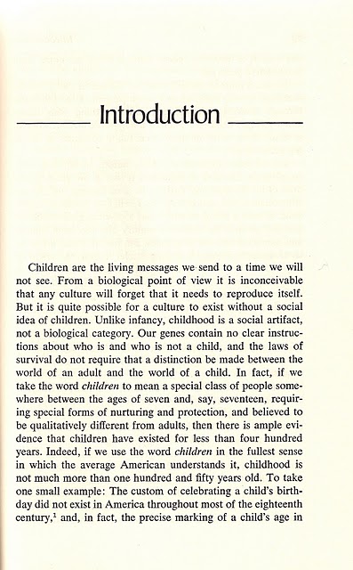 Introduction to Disappearance of Childhood